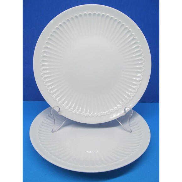 Jean Lewis Coquet Limoges France Vintage Set Of 2 White 8" Salad Plates VGC - Picture 9 of 9